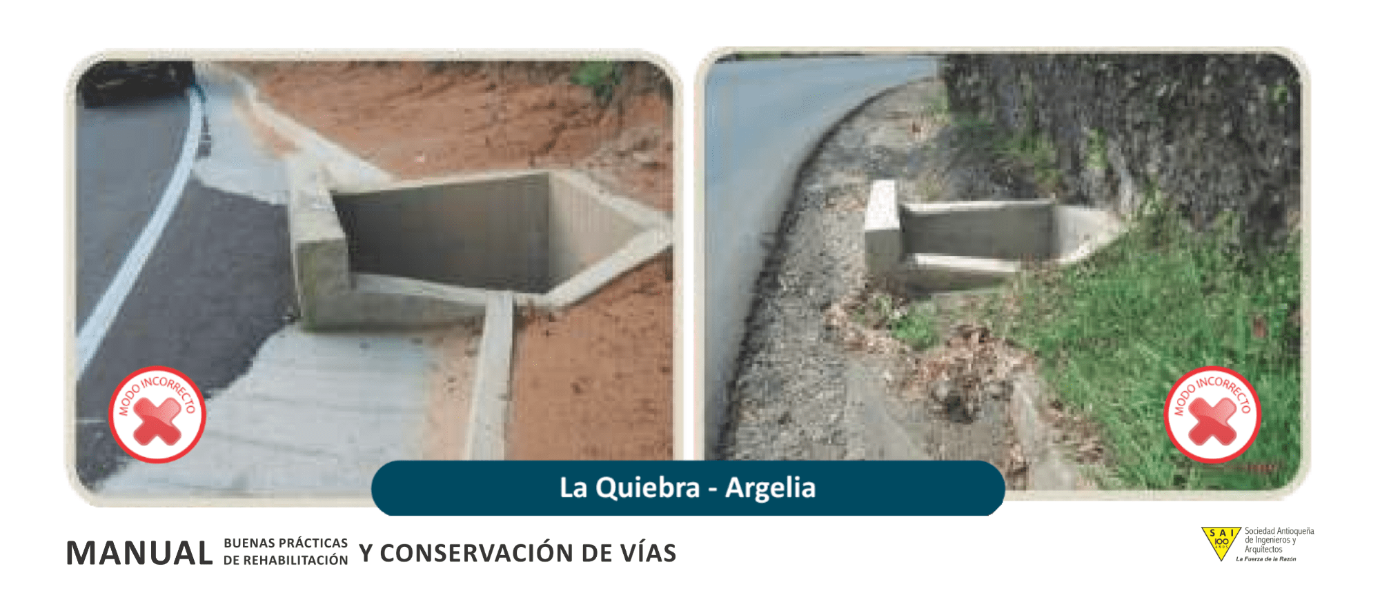 Buenas Prácticas Conservación Vial - Drenajes adecuados.